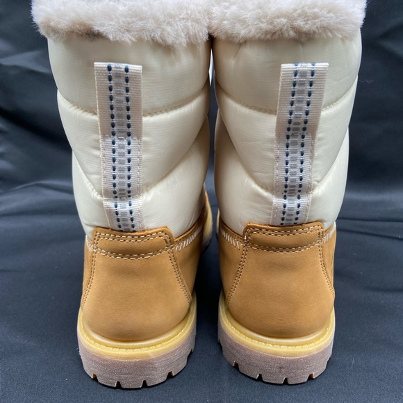 TIMBERLAND 6 INCH PREMIUM PUFFER WATERPROOF Boot WHEAT NUBUCK A2ER8 Women Size 9 - Picture 6 of 11